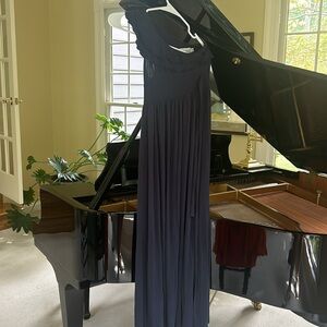 Fiveloaves twofish Navy blue girls maxi dress, size 12